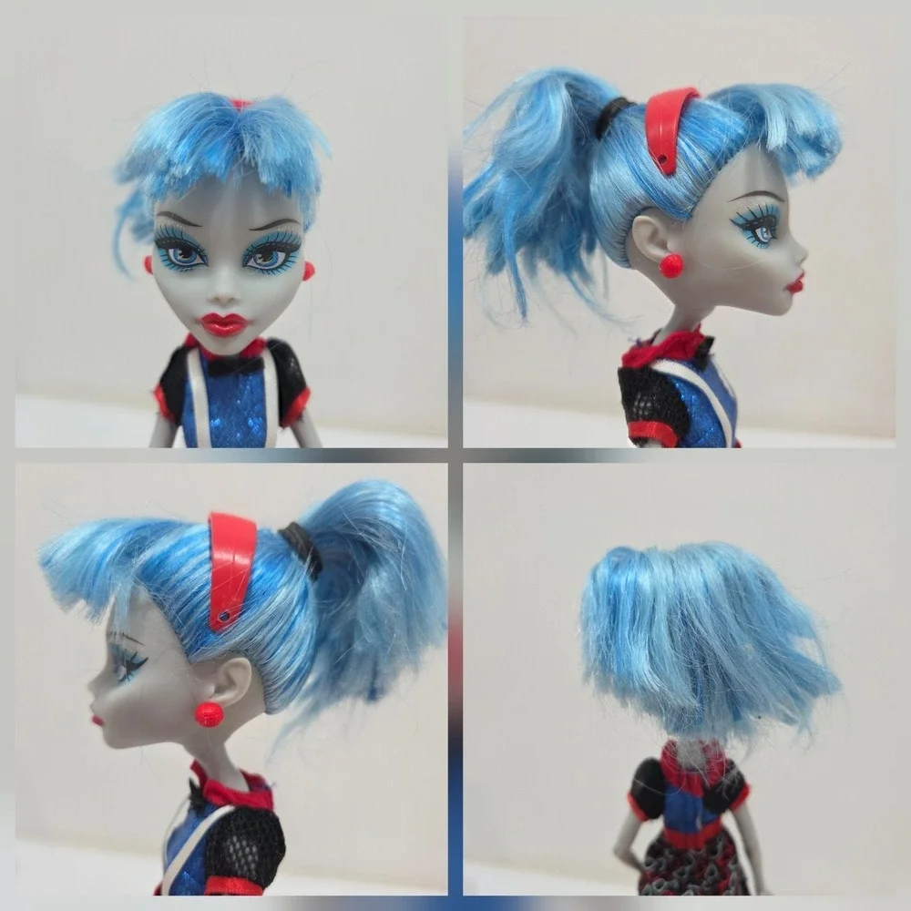 Monster High Ghouls Night Out Ghoulia Yelps 2013 Shoes Dress Jewelry CUT HAIR